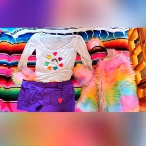 Handcrafted Halloween CareBear Costume